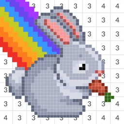 Coloring by Numbers: Pixel House